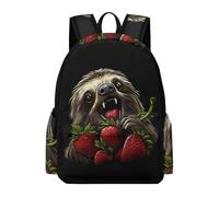 TPISLI Boys Cute Sloth Bag for Boys Girls 8-12 Middle Animal Strawberry School Backpack With Side Pocket for Teenage Primary School