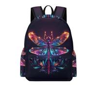 TPISLI Boys Dragonfly Pattern School Backpack Girls Rucksack Insect 7-12 Years Old Book Bag for Junior School, Trendy 14 Inch Laptop Bag for Outdoor Trips and Classes