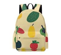 TPISLI Boys Fruits School Backpack Girls Rucksack Colorful School Years 4-8 Book Bag for Class Lessons, Durable Daypack for Daily Lessons and Weekend Travel