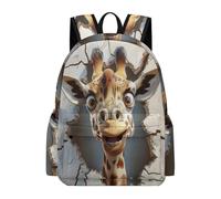 TPISLI Boys Funny Giraffe Motif Back pack Girls Animals Back pack Lower Secondary Years Large Capacity for Hiking Travel Birthday Gift, Large Capacity Daily Carry