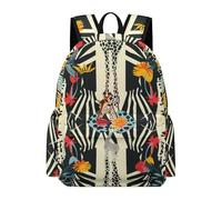 TPISLI Boys Giraffes African Animals School Backpack Girls Rucksack 7-11 Years Book Bag for Junior School, Durable 15.6 Inch Laptop Bag for Daily Study and Weekend Use