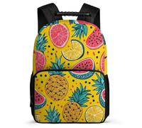 TPISLI Boys Girls Colourful Fruits Backpack for School Fruit Theme Backpack Primary Age 6-11 Primary Classes, Sturdy Handle 1680D Fabric Back to School Gift
