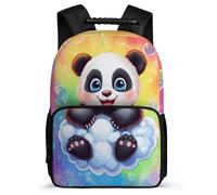 TPISLI Boys Girls Cute Panda School Bag 8-12 Years, Animal Design Backpack for Students, Durable Rucksack, Sturdy Handle, Outdoor Travel, Day Trips