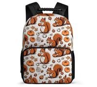 TPISLI Boys Girls Cute Squirrel Backpack for School Kawaii Animal Backpack Primary Age 6-11 Primary Classes, Sturdy Handle 1680D Fabric Back to School Gift