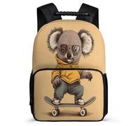 TPISLI Boys Girls Koala Motif School Bag 8-12 Years, Animal Pattern Backpack for Students, Durable Rucksack, Sturdy Handle, Outdoor Travel, Day Trips
