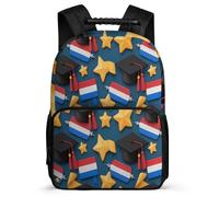 TPISLI Boys Girls Netherlands Flag School Backpack School Years 2-5 Graduation Daypack for Kids and Teens Primary Classes, Durable Sturdy Handle Birthday Gift