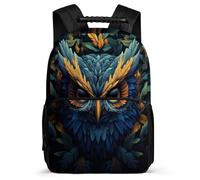 TPISLI Boys Girls Owl Print School Backpack School Years 2-5 Bird Design Backpack for Children Primary Classes, Lightweight Padded Back Travel Daily Use