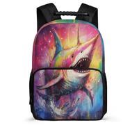 TPISLI Boys Girls Shark School Backpack School Years 2-5 Marine Creature Backpack for Children Primary Classes, Lightweight Padded Back Travel Daily Use