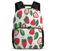 TPISLI Boys Girls Strawberry School Backpack School Years 2-5 Fruit Pattern Daypack for Kids and Teens Primary Classes, Durable Sturdy Handle Birthday Gift