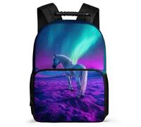TPISLI Boys Horse Motif School Bag Primary Age 6-11, Animal Pattern Backpack for Girls Boys, Durable Rucksack, Sturdy Handle, Outdoor Travel, Day Trips