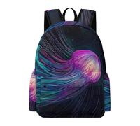 TPISLI Boys Jellyfish Print Daypack Girls Ocean Creatures Bookbag Year 7-10 Modern Durable for Autumn Trip Travel Birthday Gift, 11.6 Inch Laptop Backpack Outdoor Activity
