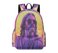 TPISLI Boys Jesus Christian Rucksack Girls Jesus School Bag Primary Secondary School Years 5-9 Lightweight Durable for Weekend Trips Birthday Gift, 14 Inch Laptop Backpack