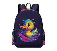 TPISLI Boys Kawaii Duck Daypack Girls Cute Animal Daypack Secondary School Years 7-10 16.5 Inch Backpack, Lightweight Stylish for Daily Travel Back to School Gift