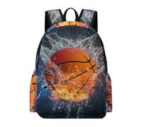 TPISLI Boys Lightning Basketball School Backpack Girls Rucksack School Years 4-8 Book Bag for Class Lessons, Durable Daypack for Daily Lessons and Weekend Travel