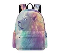 TPISLI Boys Lion Print Daypack Girls Animal Pattern Backpack School Years 5-9 Trendy Lightweight for Weekend Trips Outdoor Gift, 15.6 Inch Laptop Backpack Roomy Book Bag