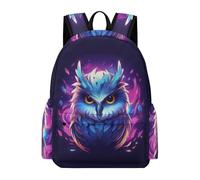 TPISLI Boys Owl Design School Backpack Girls Rucksack Bird Motif 7-11 Years Book Bag for Junior School, Durable 15.6 Inch Laptop Bag for Daily Study and Weekend Use