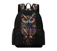 TPISLI Boys Owl Print Back pack Girls Bird Motif Back pack Lower Secondary Years Large Capacity for Hiking Travel Birthday Gift, Large Capacity Daily Carry
