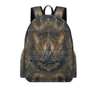 TPISLI Boys Rucksack Buddha Girls School Backpack Buddhism 9-13 Years Bag for Daily Classes, Stylish 13.3 Inch Laptop Rucksack for Day Trips and Birthday Gift