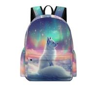 TPISLI Boys Rucksack Fox Pattern Girls School Backpack Animal Design Age 7-13 Bag for Daily Classes, Fashion 14 Inch Laptop Bag for Spring Outing and Daily Classes