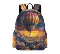 TPISLI Boys Rucksack Hot Air Balloon Girls School Backpack Colorful Scenery Year 4-7 Bag for Primary Classes, Fashion Travel Bag for Books, Lessons and Travel and Outdoor Study Days