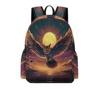 TPISLI Boys Rucksack Owl Girls School Backpack Bird Year 3-6 Bag for Primary Classes, Stylish 14 Inch Laptop Bag for Spring Outing and Daily Classes