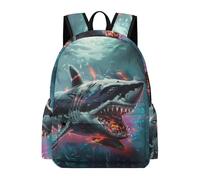 TPISLI Boys Rucksack Shark Girls School Backpack Marine Animal Year 4-7 Bag for Primary Classes, Fashion Travel Bag for Books, Lessons and Travel and Outdoor Study Days