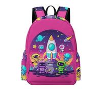 TPISLI Boys Rucksack Space Rocket Girls School Backpack Aliens 9-13 Years Bag for Daily Classes, Stylish 13.3 Inch Laptop Rucksack for Day Trips and Birthday Gift