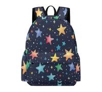 TPISLI Boys Rucksack Stars Pattern Girls School Backpack Five-Pointed Star Age 7-13 Bag for Daily Classes, Fashion 15.6 Inch Laptop Backpack for Travel and Daily Use and Outdoor Study Days
