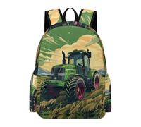 TPISLI Boys Rucksack Tractor Design Girls School Backpack Farm Tractor 9-13 Years Bag for Daily Classes, Stylish 13.3 Inch Laptop Rucksack for Day Trips and Birthday Gift