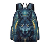 TPISLI Boys Rucksack Wolves Girls School Backpack Animal Wolf 11-16 Years Bag for Secondary Students, Fashion 15.6 Inch Laptop Bag for Books and Outdoor Use