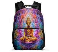 TPISLI Buddha School Backpack for Boys Girls Primary Classes Buddhism Rucksack 6-11 Years Children, Sturdy Handle Adjustable Straps Birthday Gift