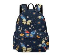 TPISLI Butterflies Bookbag Boys Ages 8-12 Butterfly Print Backpack Girls Age 14 Trendy Modern Outdoor Travel Daypack Secondary School Outdoor Travel Everyday Use Daily Carry