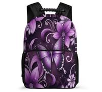 TPISLI Butterflies Bookbag for Children School Years 2-5 Butterfly Backpack for Boys Primary School, Soft Felt Details 1680D Fabric Outdoor Day Trips
