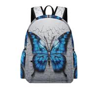 TPISLI Butterfly 3D Print Backpack School Bag Butterfly Kids Teens 8-15 Daypack for Daily Classes, Modern Outdoor Rucksack for Daily Study and Weekend Use and Class Travel Use