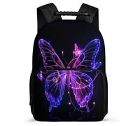 TPISLI Butterfly Daypack for Boys Girls School Years 2-5 Colourful 3D Print Backpack for Kids School Years 1-4, Sturdy Handle 1680D Fabric Daily Essentials