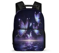 TPISLI Butterfly Design Backpack for Boys Girls Primary Age 6-11 Butterflies Daypack for Boys School Years 1-4, 1680D Fabric Soft Felt Details Outdoor Day Trips