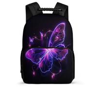 TPISLI Butterfly Pattern Backpack for Boys 8-12 Years, Butterfly School Bag for Children, Lightweight Rucksack, 1680D Fabric, Primary Classes, Daily Essentials