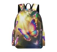 TPISLI Butterfly Rucksack Boys Age 7 Butterflies School Backpack Girls Year 3 Fashion Lightweight 14 Inch Laptop Rucksack Primary to Secondary Travel Gift Everyday Use