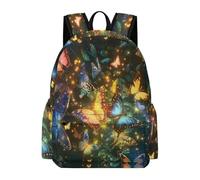 TPISLI Butterfly School Backpack Boys Girls 8-14 Rucksack Butterflies Book Bag for School Travel, Trendy Daypack for Study Days and Travel and Weekend Day Trips