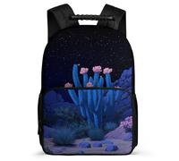 TPISLI Cactus Daypack for Children Primary School, Plants Theme Backpack Ages 6-10, Durable School Bag, Sturdy Handle, Outdoor Travel, Day Trips