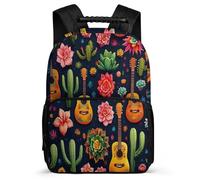 TPISLI Cactus Pattern School Backpack Year 3-6 for Boys Girls Primary Age 6-11 Plants Cacti School Bag Kids and Teens, Lightweight Sturdy Handle Daily Essentials