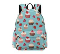 TPISLI Cake Pattern Bookbag Boys Ages 8-12 Strawberry Daypack Children Age 16 Fashion Lightweight Spring Outing Backpack Secondary School Outdoor Travel Outdoor Gift