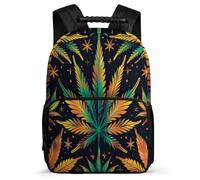 TPISLI Cannabis Leaves Daypack Primary Classes for Girls Boys Primary Age 6-11 Plant Print Bookbag Girls Boys, Adjustable Straps Padded Back Travel Daily Use
