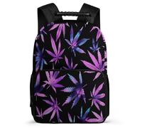 TPISLI Cannabis Leaves Rucksack Primary Classes for Kids and Teens 8-12 Years Plant Print School Bag Boys, Sturdy Handle Soft Felt Details Daily Essentials