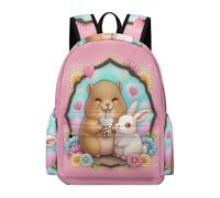 TPISLI Capybara Rucksack Boys Age 15 Animal Rabbit Daypack Kids Year 5-7 Modern Trendy 13.3 Inch Laptop School Bag School Years 3-6 Daily Use Outdoor Gift Travel Use