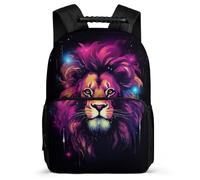 TPISLI Casual Daypack Lion Back Pack Lion Animal King School Bag Fashion Interesting for Kids Multipurpose Laptop Backpack for Boy Girls