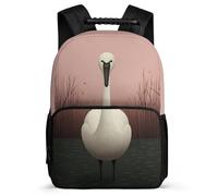 TPISLI Casual Daypack Swan Back Pack White Swan School Bag Fashion Interesting for Kids Multipurpose Laptop Backpack for Boy Girls