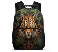 TPISLI Casual Daypack Tiger Back Pack Animal Theme School Bag Fashion Interesting for Kids Multipurpose Laptop Backpack for Boy Girls