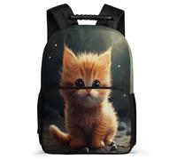 TPISLI Cat Animal Rucksack for Boys Girls 7-11 Year Olds Kitten Rucksack for Girls Primary Classes, Adjustable Straps Durable Back to School Gift