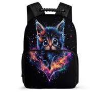 TPISLI Cat Backpack for Children Primary Age 6-11, Kitten School Bag for Students, Lightweight Rucksack, 1680D Fabric, Primary Classes, Daily Essentials